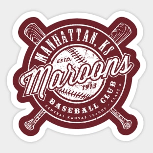 Manhattan Maroons Baseball Sticker